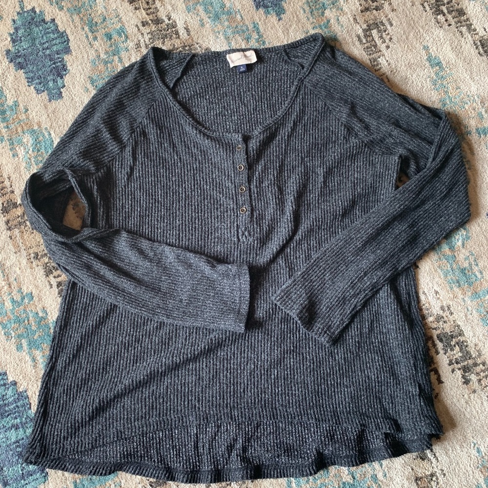 Universal thread - heathered grey sweater/shirt XL